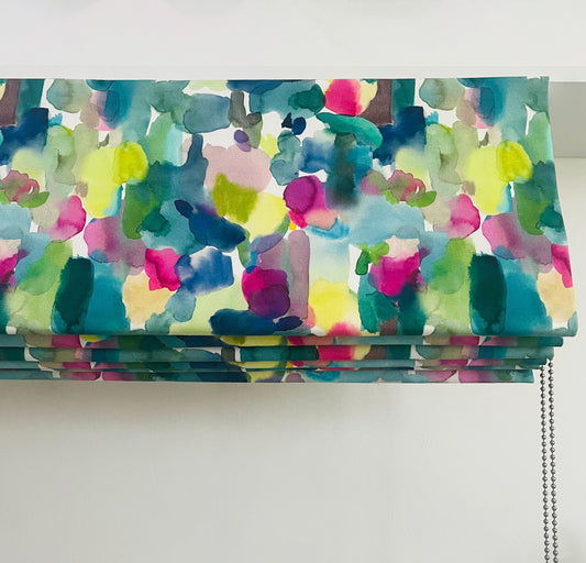 Bespoke Roman Blind Using Customer’s Own Fabric