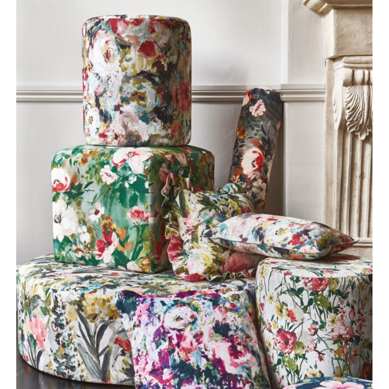 Made to Measure Wild Meadow Forest Roman Blind – Clarke & Clarke