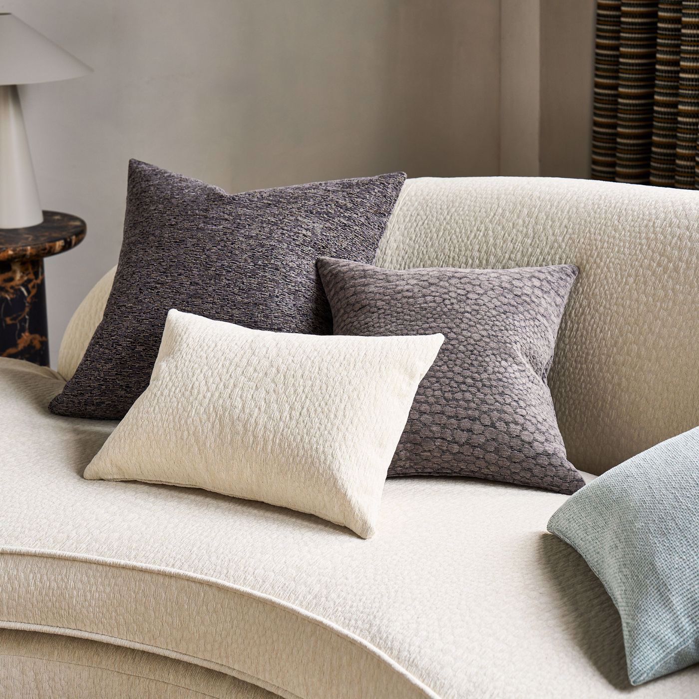 Clarke & Clarke Castus Ivory Fabric by the Metre
