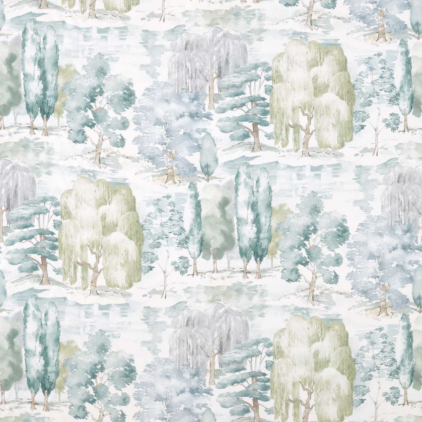 Sanderson Waterperry Mint Fabric By The Metre