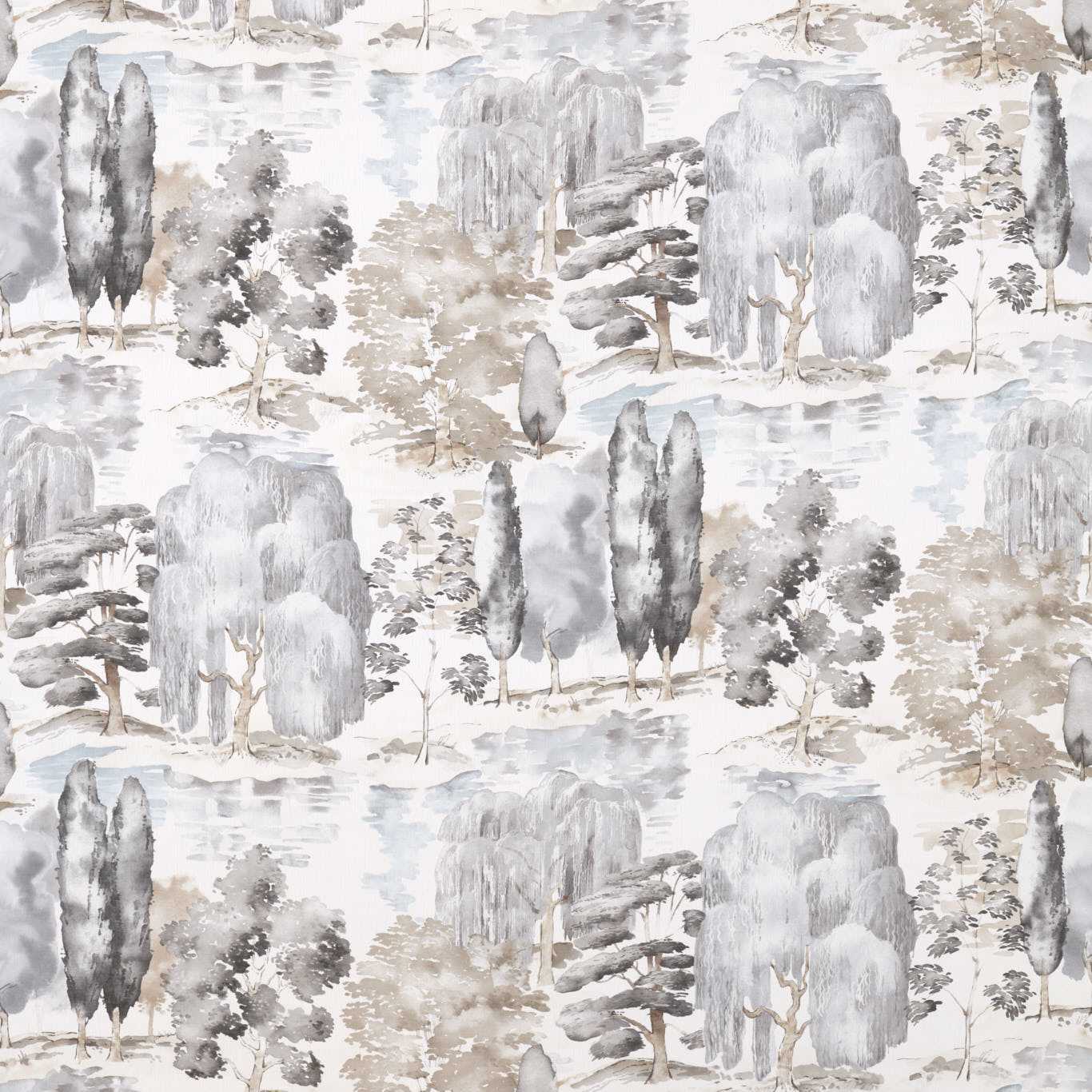 Sanderson Waterperry Charcoal Fabric By The Metre