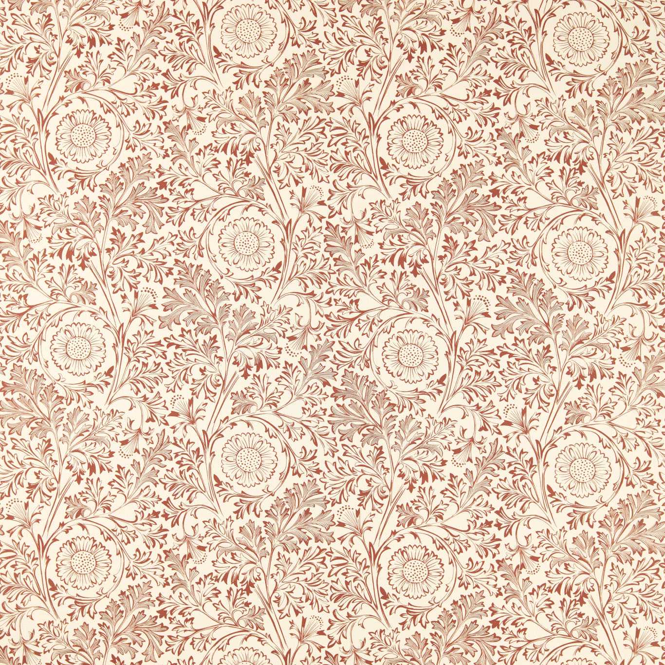 Morris Chamomile Russet Fabric By The Metre