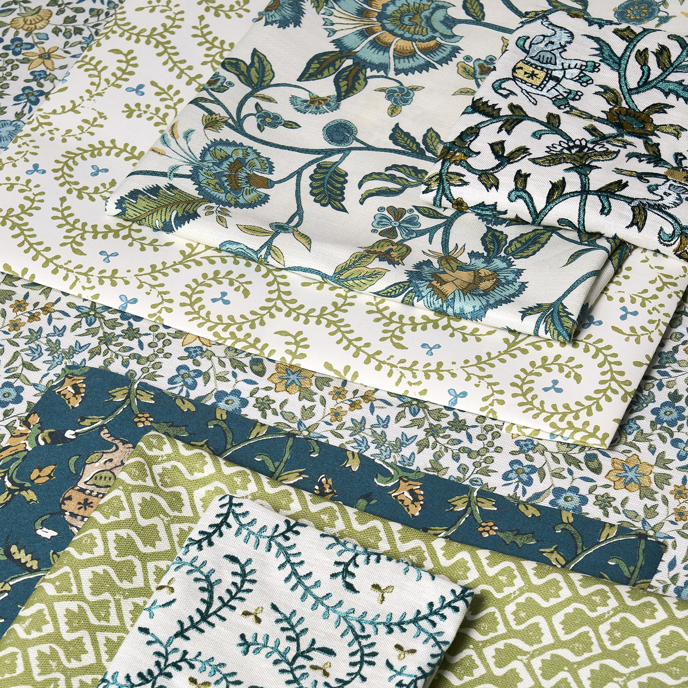 Clarke & Clarke Hathi Sage Fabric by the Metre