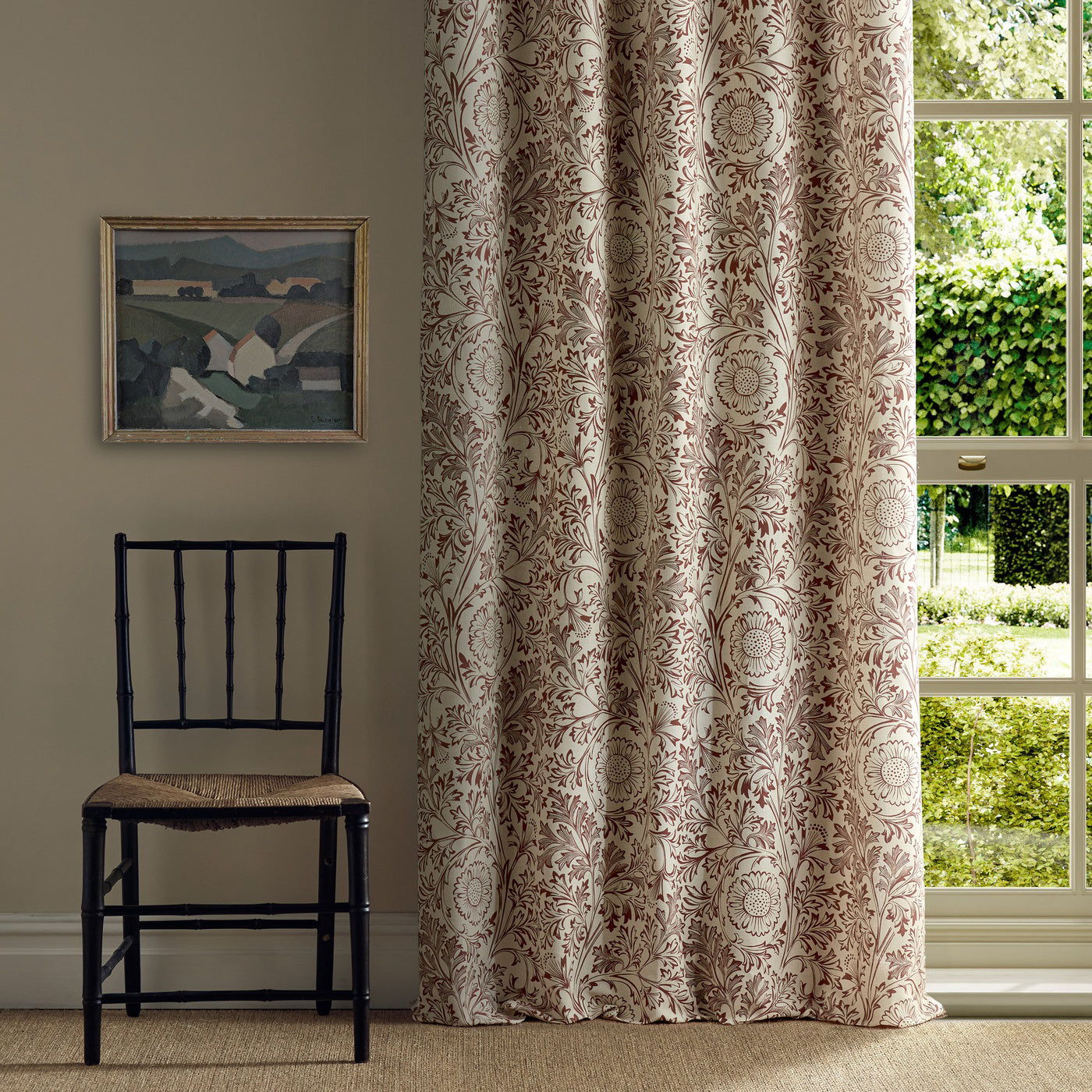 Morris Chamomile Russet Fabric By The Metre