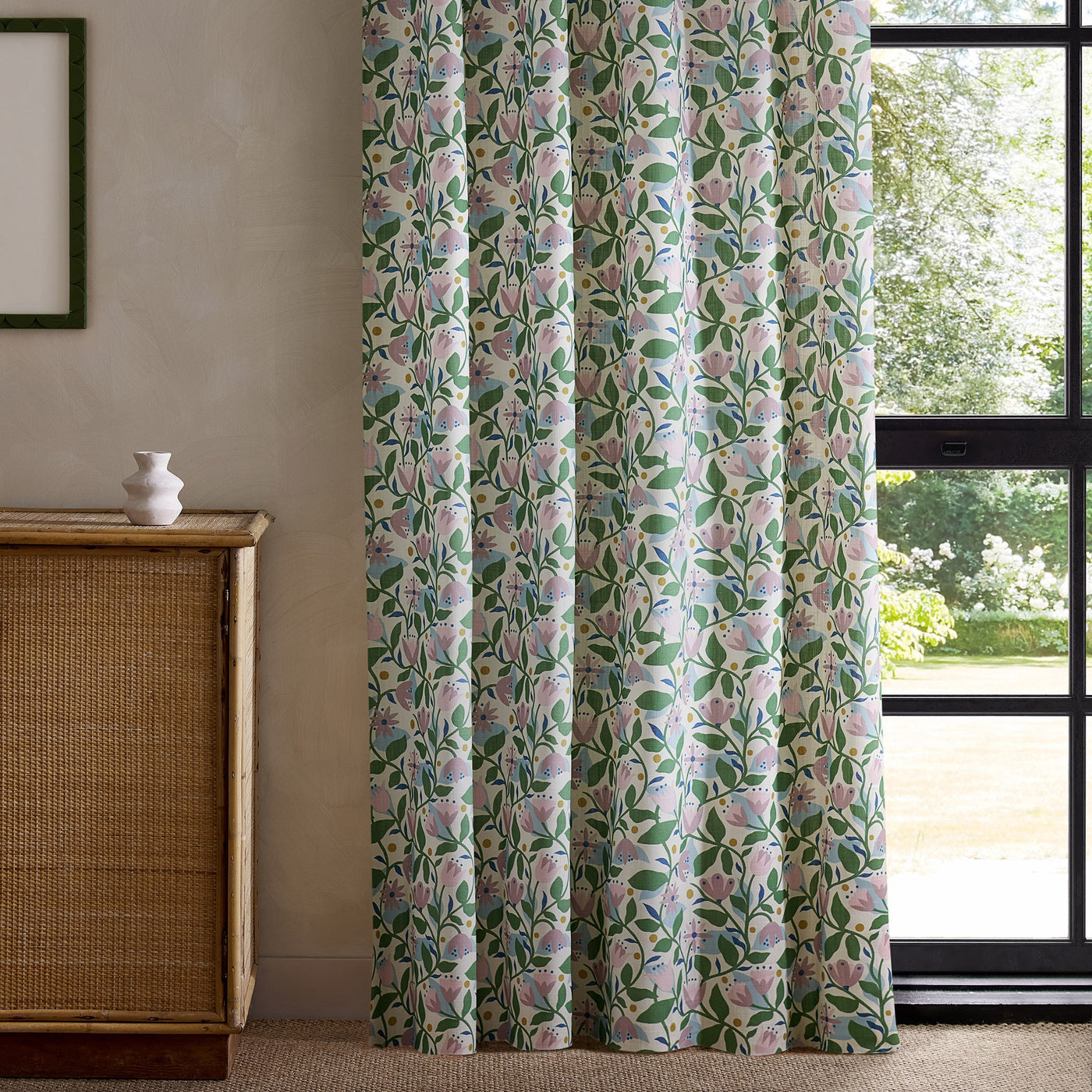 Scion Dancing Daisies Print Lilac Fabric By The Metre