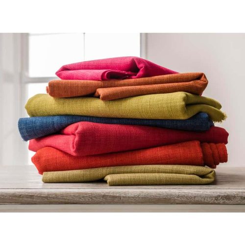 Clarke & Clarke Linoso Fabric - Petunia | Made to Measure Roman Blinds