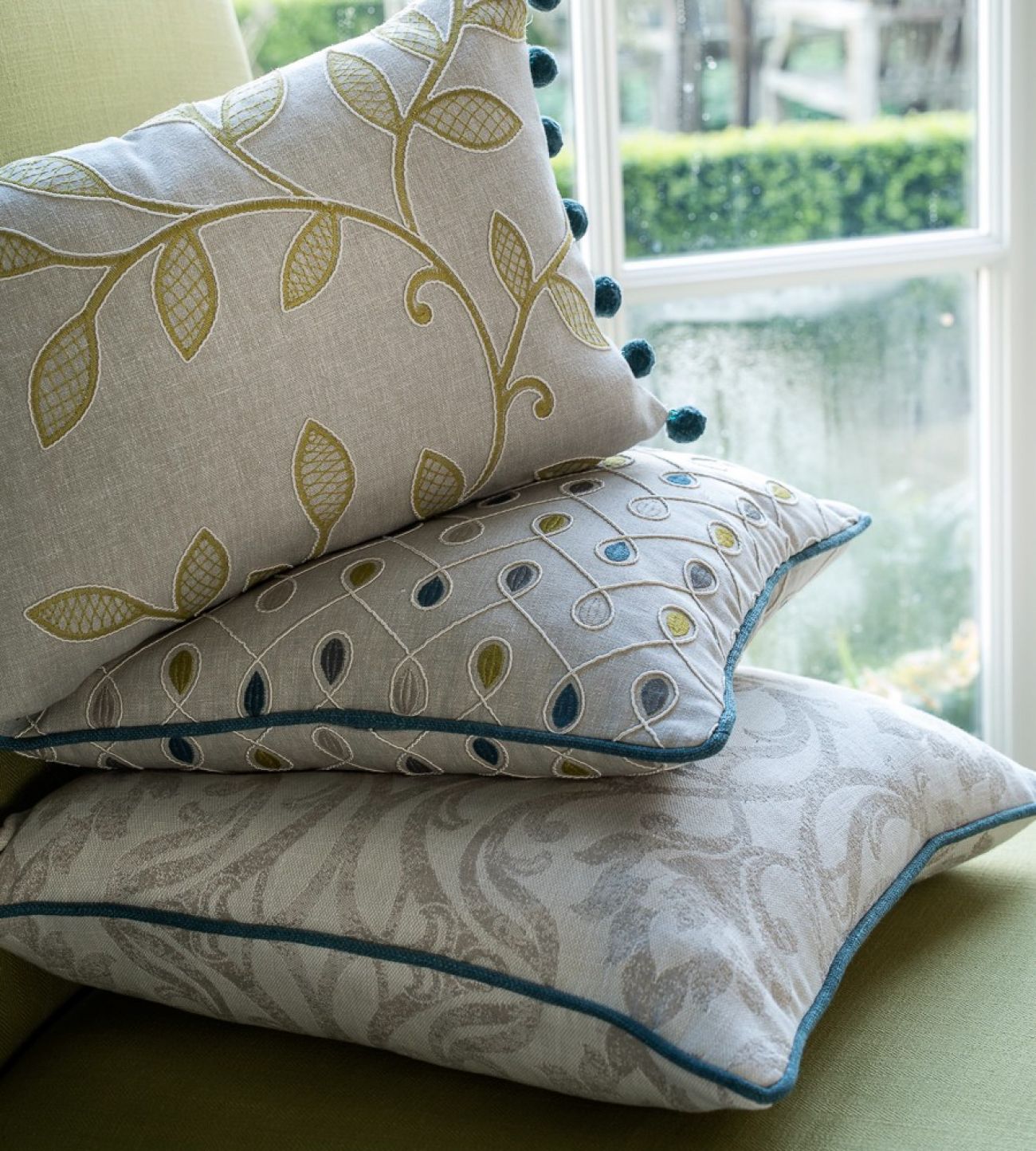 Clarke & Clarke Leyburn, Charcoal - Made to Measure Roman Blinds