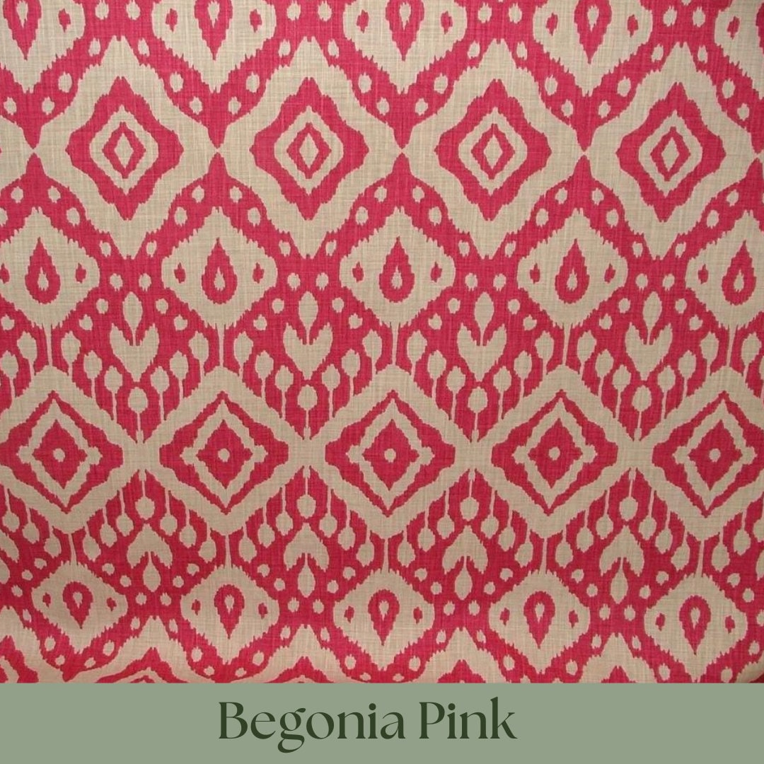 Custom Handmade Roman Blinds Moroccan Ikat Fabric - 4 Colours, Made-to-Measure, Standard or Blackout Lining, Cord/Cleat or Chain Head Rails