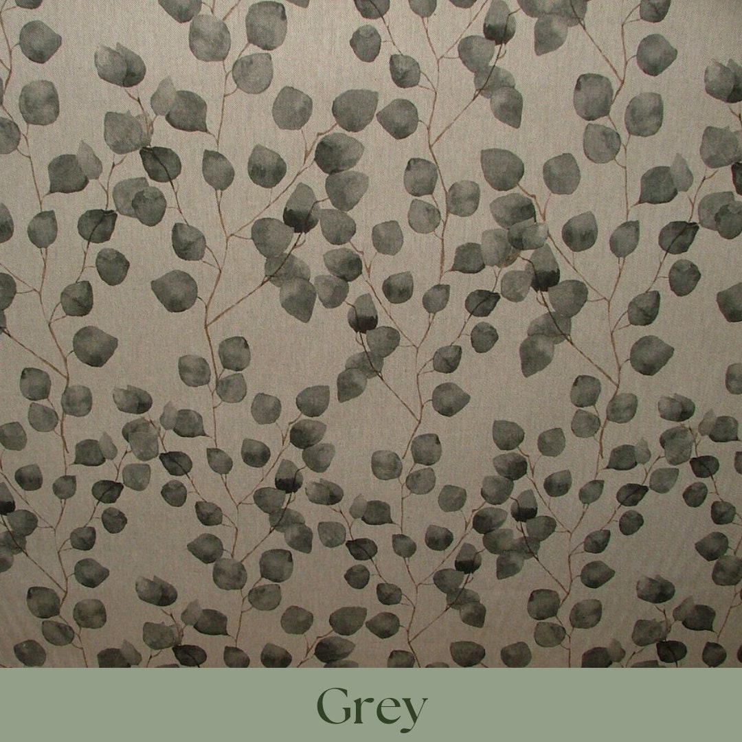 Custom Made Roman Blinds Eucalyptus Linen Fabric - 6 Colours, Made-to-Measure, Standard or Blackout Lining, Cord/Cleat or Chain Head Rail
