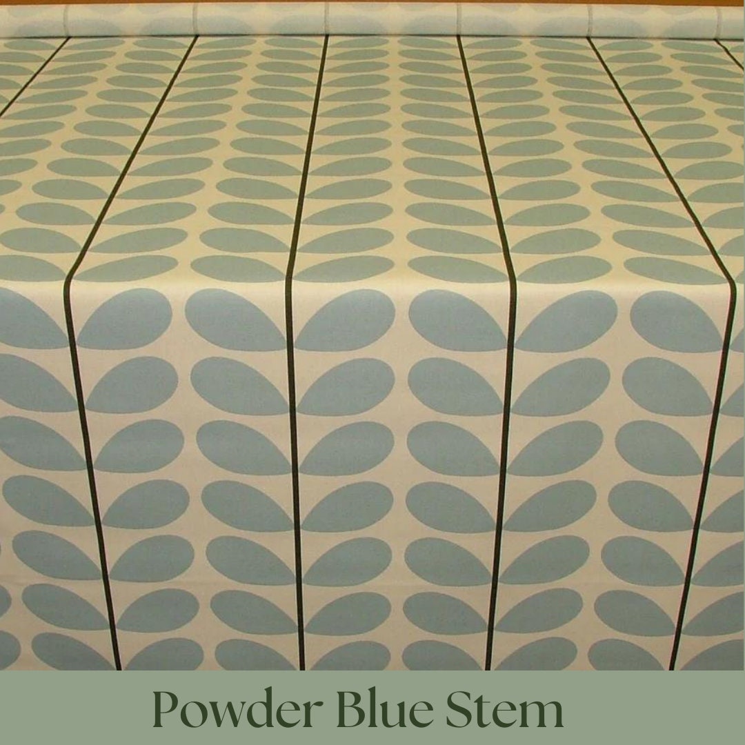 Custom Roman Blinds Orla Kiely Fabric Multi Stem Two Colour Stem - 4 Colours, Made-to-Measure, Standard/ Blackout Lining, Chain Headrail