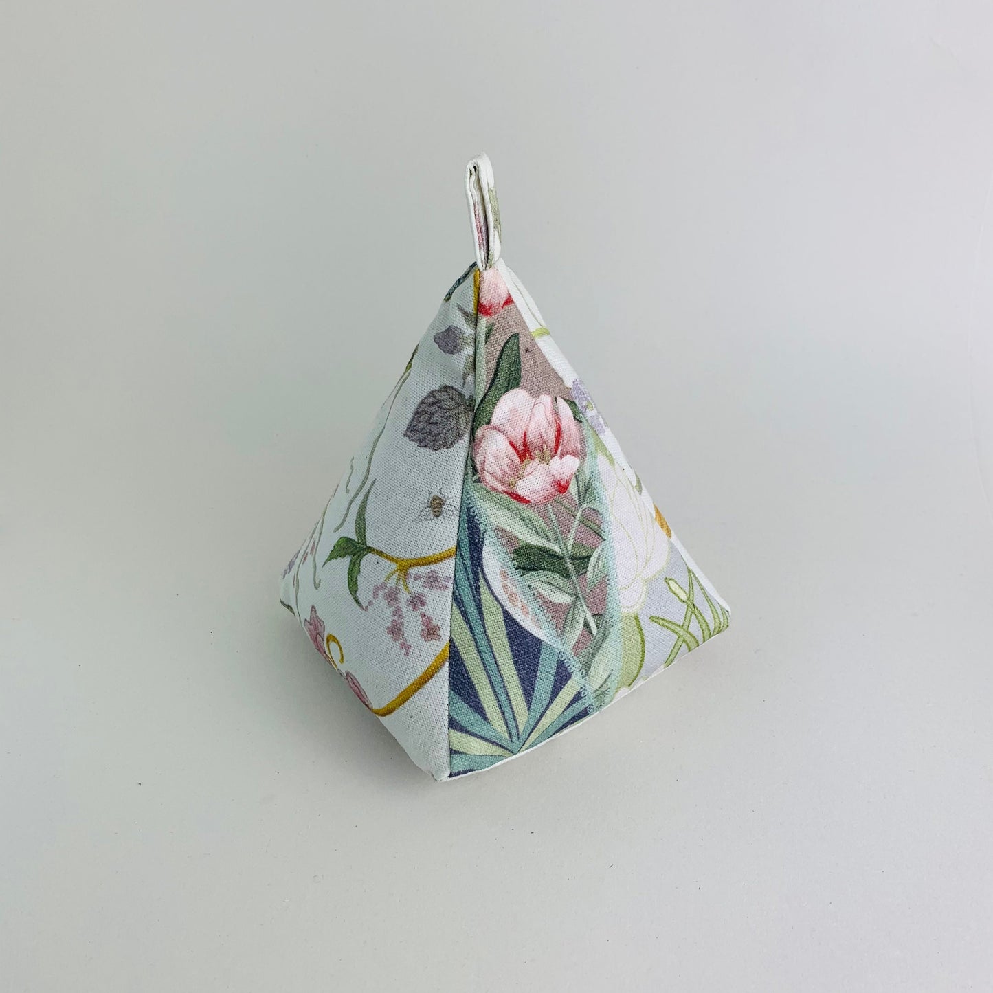 Ivory Patchwork Linen Handmade Door Stop - Angel Strawbridge