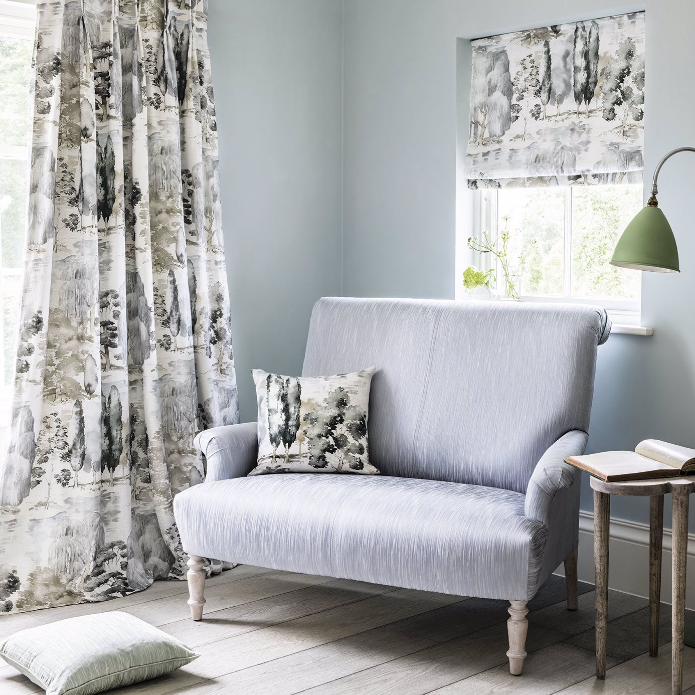 Sanderson Waterperry Mint Fabric By The Metre