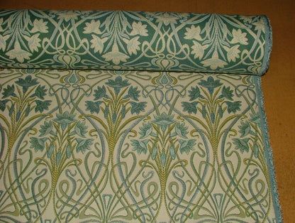 Art Nouveau Fabric - Prussian Blue - Made to Measure Roman Blinds