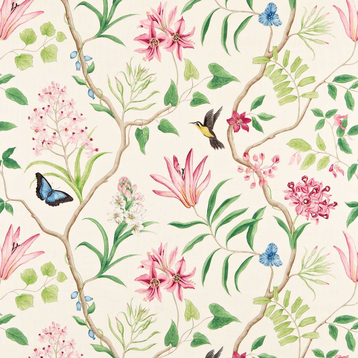 Sanderson Clementine Chintz Fabric By The Metre