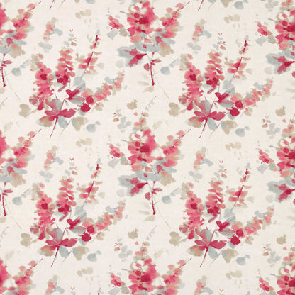 Sanderson Delphiniums Coral Fabric By The Metre