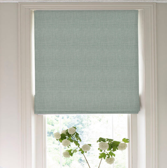 Clarke & Clarke Linoso Fabric - Cloud | Made to Measure Roman Blinds