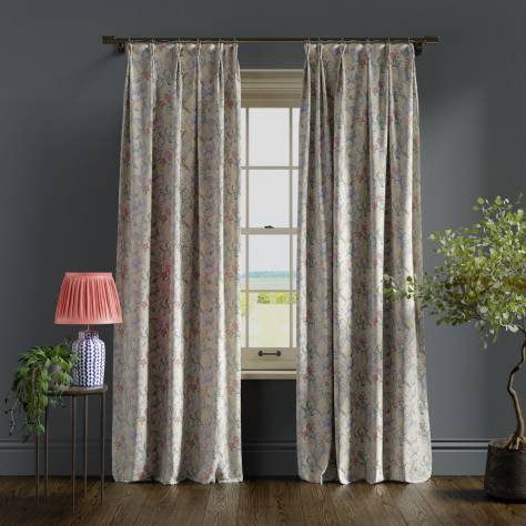 William Morris Collection - Golden Lily Dove/Plum - Made to Measure Roman Blinds