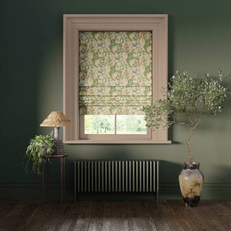 William Morris Collection - Golden Lily Linen/Blush - Made to Measure Roman Blinds