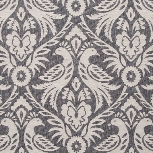 Made-to-Measure Roman Blind in Harewood Charcoal (Clarke & Clarke)