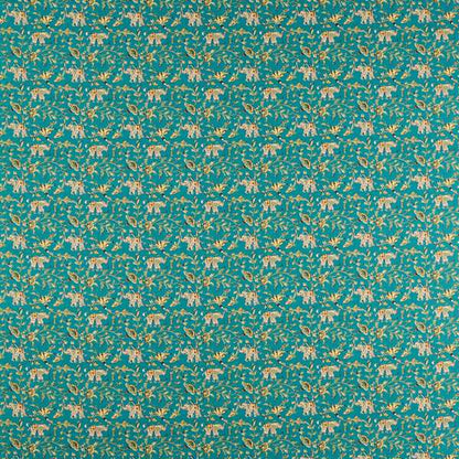 Clarke & Clarke Hathi Teal Fabric by the Metre