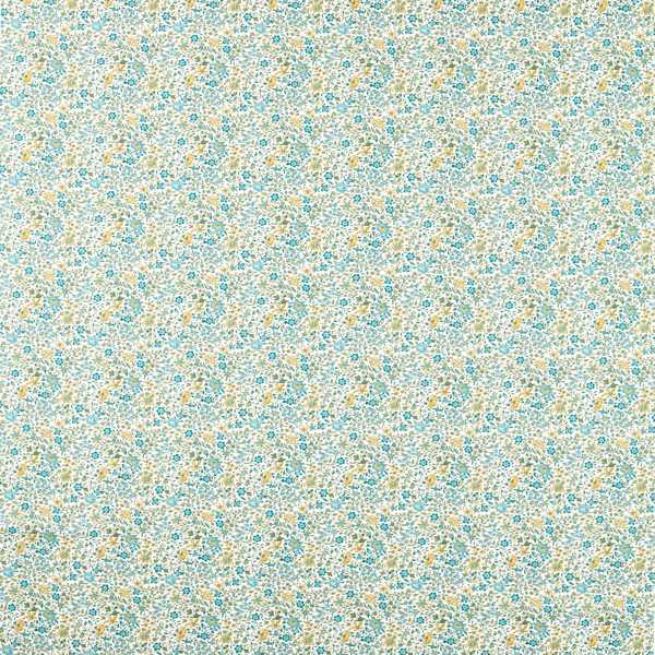 Clarke & Clarke Gamthi Teal Fabric by the Metre