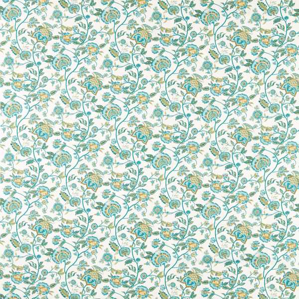 Clarke & Clarke Barmeri Teal Fabric by the Metre
