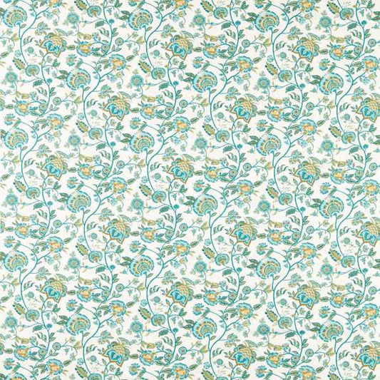 Clarke & Clarke Barmeri Teal Fabric by the Metre