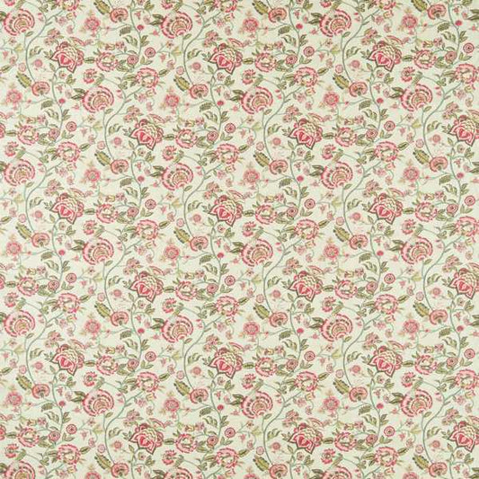 Clarke & Clarke Barmeri Sage/blush Fabric by the Metre