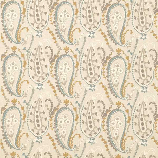Sanderson Jamila Wedgwood/Linen Fabric By The Metre
