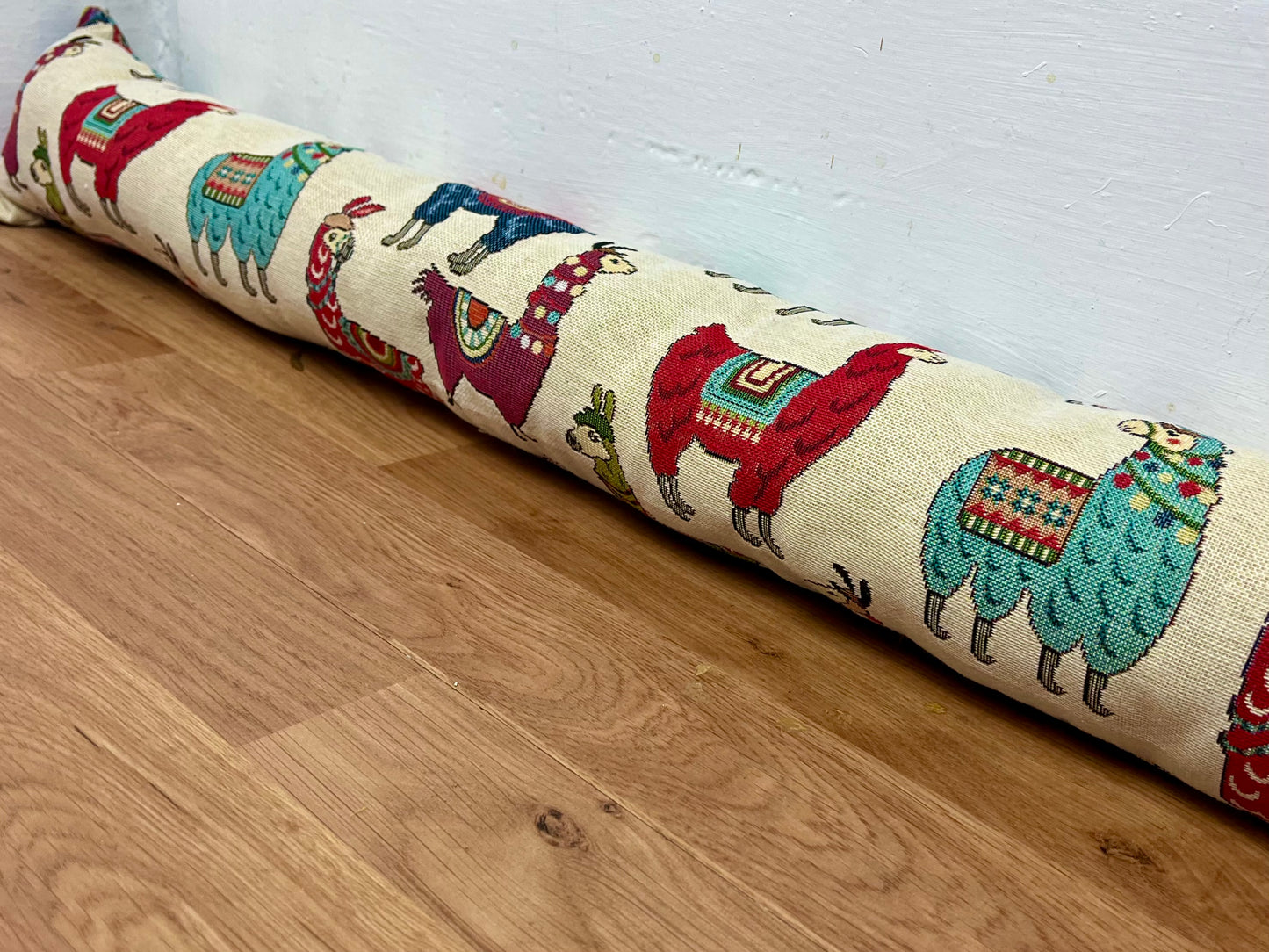 Llama Tapestry Heavy Draught Excluder, Farmhouse Decor