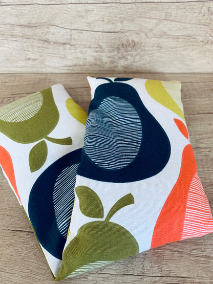 Orla Kiely Wheat Heat Pack: Colourful Pear Design, Lavender Relief