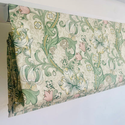 William Morris Collection - Golden Lily Linen/Blush - Made to Measure Roman Blinds