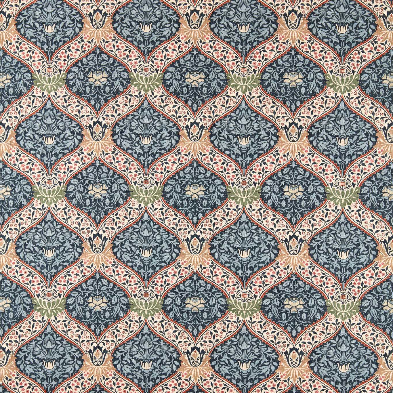 Morris Norbury Indigo Roman Blind