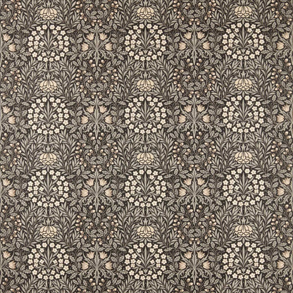 Morris Daisy & Oak Ink/Graphite Fabric By The Metre