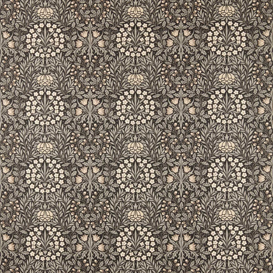 Morris Daisy & Oak Ink/Graphite Fabric By The Metre