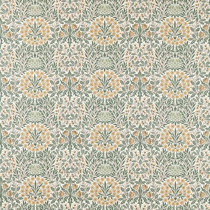 Morris Daisy & Oak Thyme/Weld Fabric By The Metre