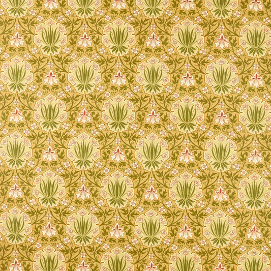 Morris Iris & Rose Gold Fabric By The Metre