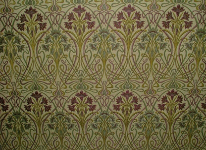 Art Nouveau Fabric - Mulberry - Made to Measure Roman Blinds