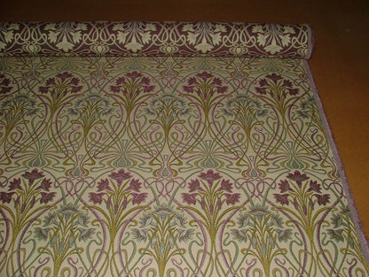 Art Nouveau Fabric - Mulberry - Made to Measure Roman Blinds