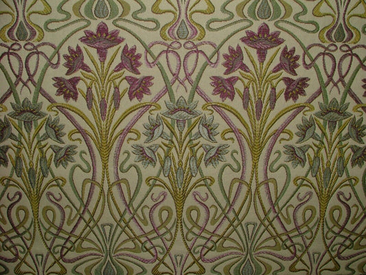 Art Nouveau Fabric - Mulberry - Made to Measure Roman Blinds