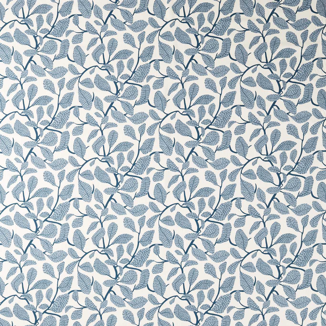 Scion Sweet Bay Print Indigo Fabric By The Metre