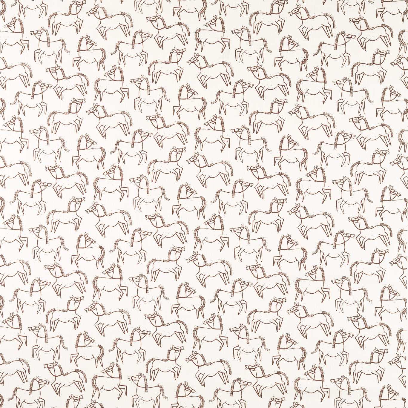 Scion Canter Print Chestnut Fabric By The Metre