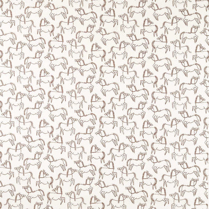 Scion Canter Print Chestnut Fabric By The Metre