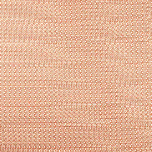 Scion Raft Stripe Print Rust Fabric By The Metre