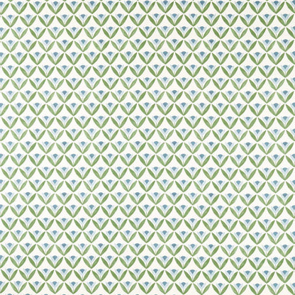Scion Tulip Trellis Print Coast Blue Fabric By The Metre