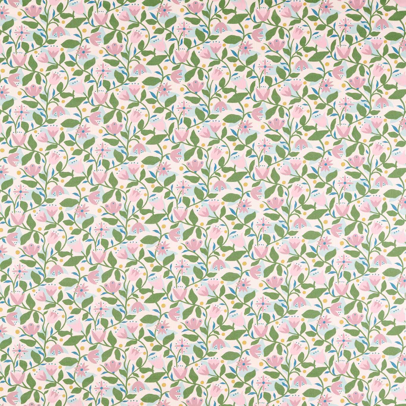 Scion Dancing Daisies Print Lilac Fabric By The Metre