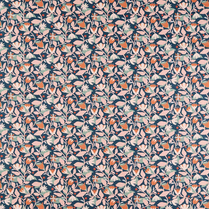 Scion Dancing Daisies Print Midnight Fabric By The Metre