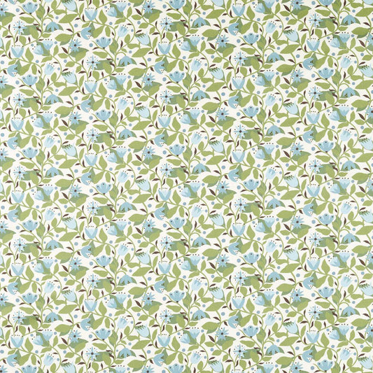 Scion Dancing Daisies Print Cornflower Fabric By The Metre