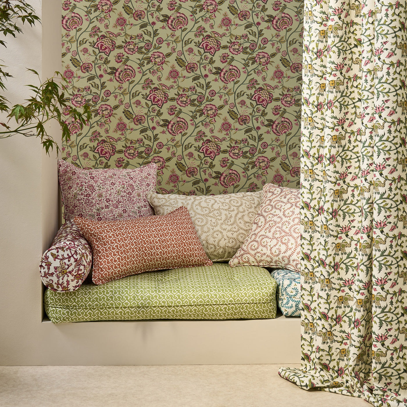Clarke & Clarke Hathi Natural Fabric by the Metre