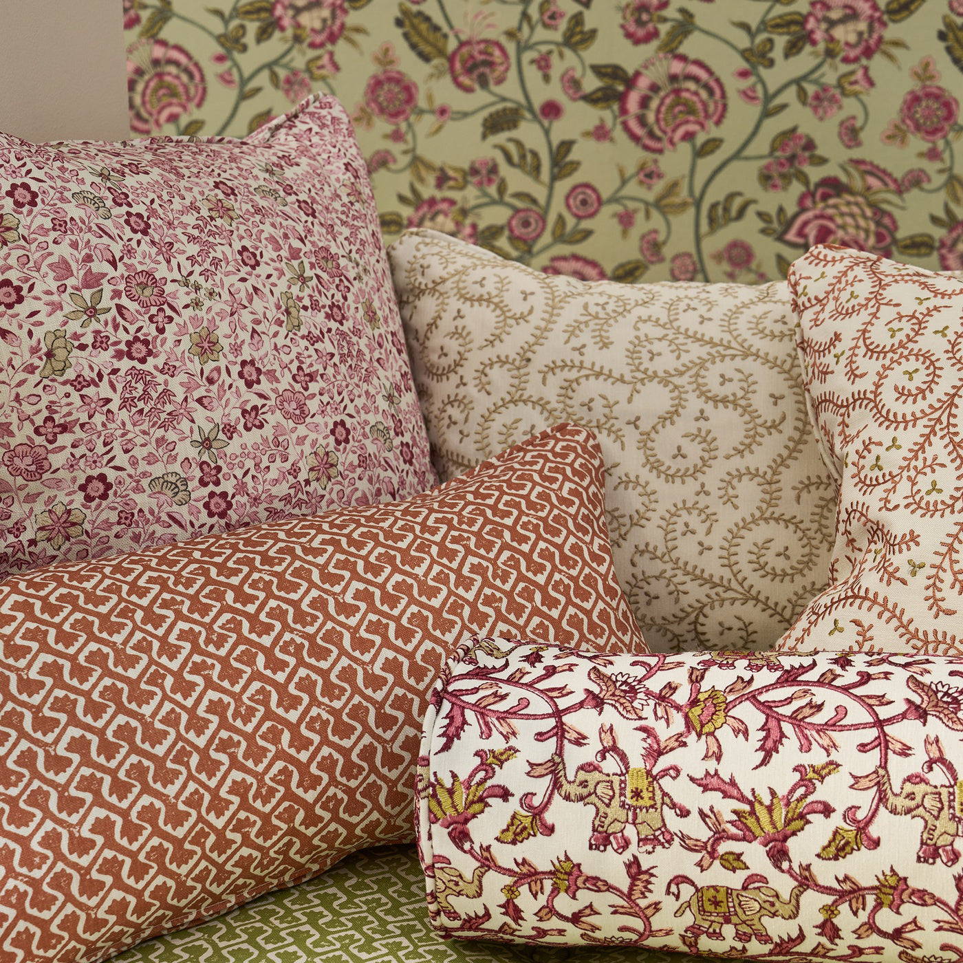 Clarke & Clarke Hathi Natural Fabric by the Metre
